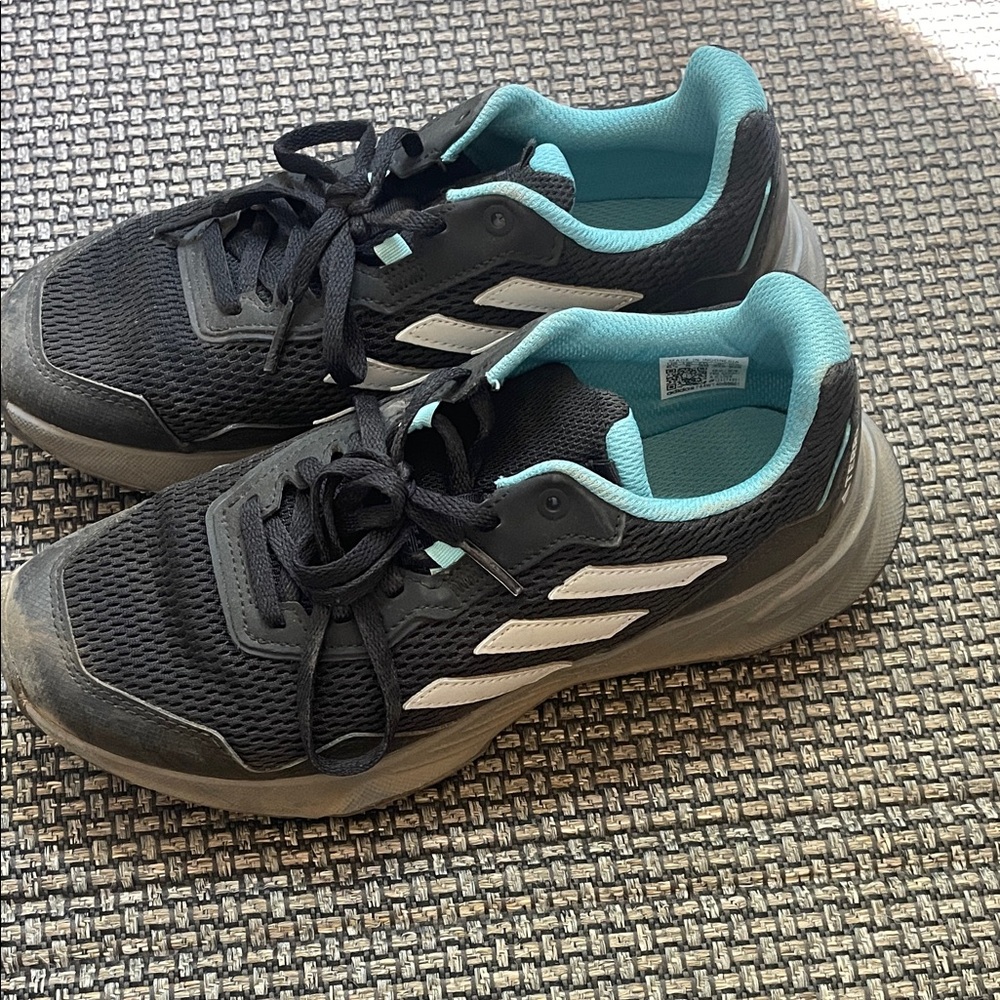 Adidas’s Black and Teal Women's Sneakers